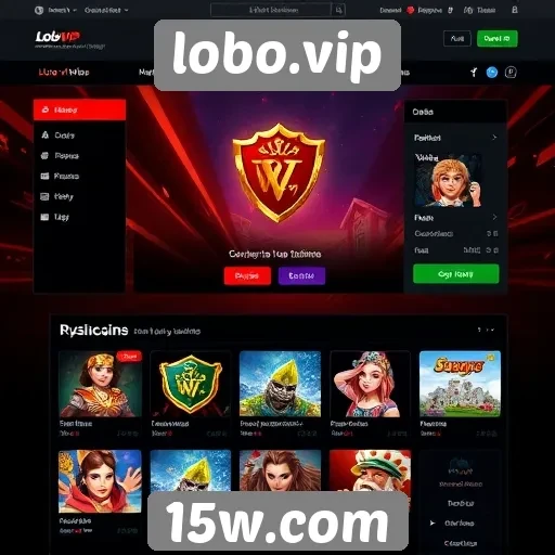 Interface do usuário em lobo.vip é intuitiva